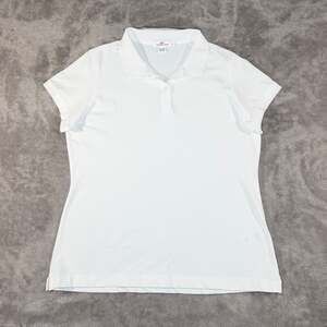 Vineyard Vines Women's XL Classic White Short Sleeve Pique Polo Shirt
